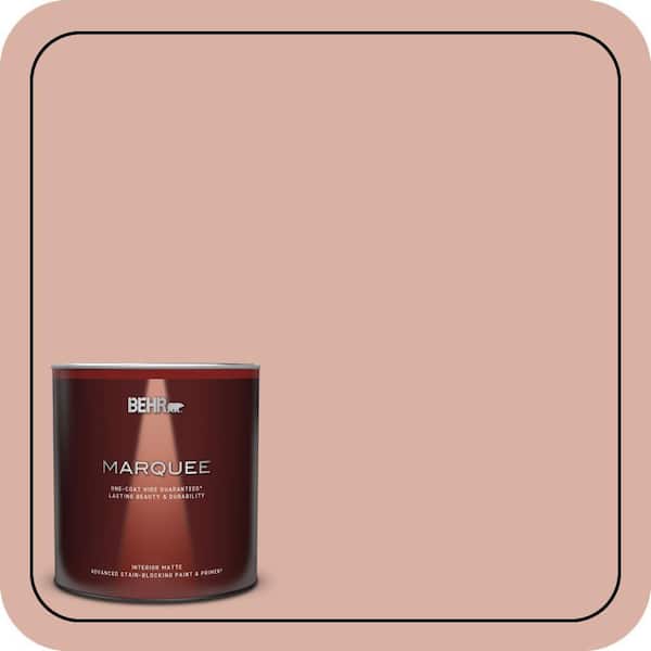 BEHR MARQUEE 1 qt. #210F-4 Cinnamon Whip Matte Interior Paint & Primer