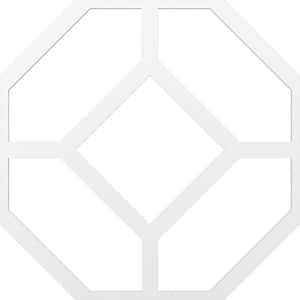 Large Cameron Fretwork 3/8 in. x 6 ft. x 6 ft. White PVC Decorative Wall Paneling 1-Pack