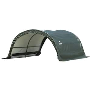 8 ft. W x 10 ft. D x 5 ft. H Small Round Livestock Portable Shelter with Waterproof UV Protecting Fabric