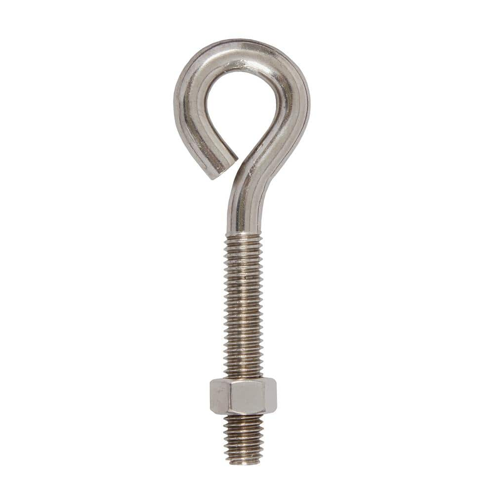 Everbilt 3/8 in. x 4 in. Stainless Steel Eye Bolt/Nut 813666 - The Home ...