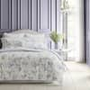 Wisteria Grey Microfleece Duvet Cover Set