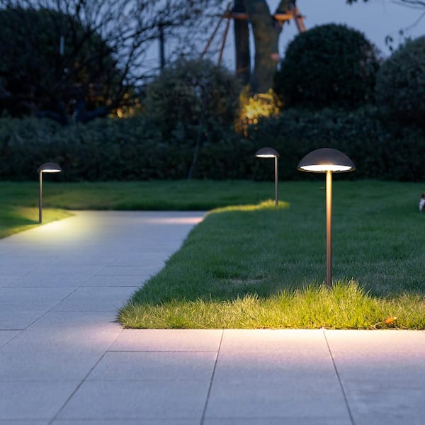 200-Lumens Black Outdoor Integrated LED Landscape Spot Light