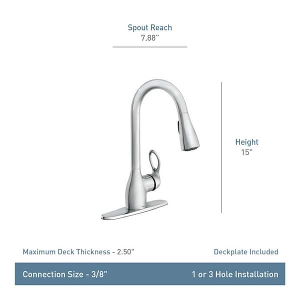Kleo Single-Handle Pull-Down Sprayer Kitchen Faucet with Reflex and Power Clean in Chrome Kleo Single-Handle Pull-Down Sprayer Kitchen Faucet with Reflex and Power Clean in Chrome