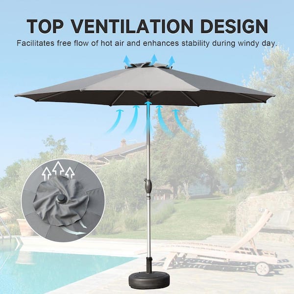 abba patio 11-foot offset cantilever patio hanging umbrella 10FT Vienna Outdoor Umbrella with 360° Rotation Design and Easy Tilt Adjustment UV 50+ Protection 8 Ribs for Backyard Garden Deck Pool Patio, Brown Penn Squadron Iii Squadron Colour:Chicago Buff Abba Patio sophisticated offset bpbundlesept25