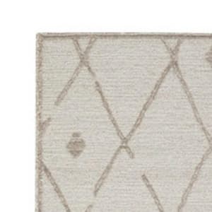 Hima 8 x 10 Beige and Brown Geometric Area Rug