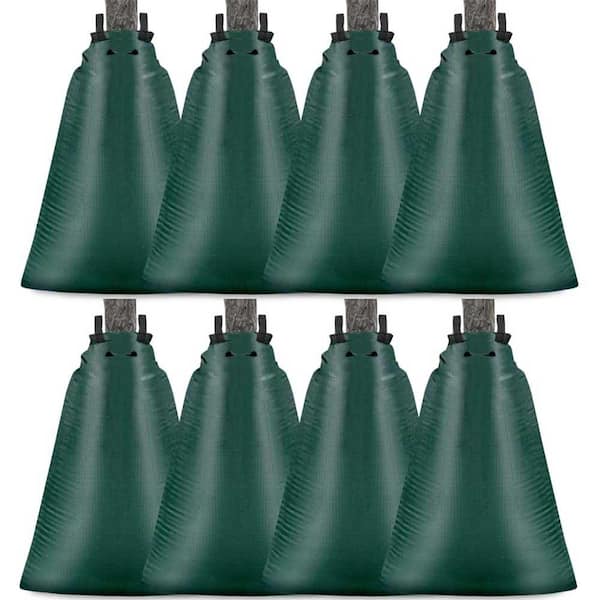 20 Gal. PVC Tree Watering Bag for Slow Release Drip Irrigation, 8 Pack for New Trees