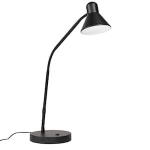 15.5 in. Black Indoor LED Desk Lamp