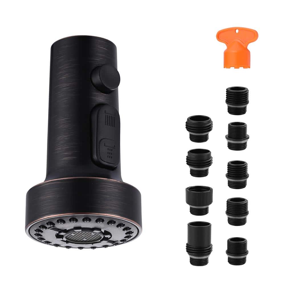 3 Function Kitchen Faucets Head Replacement with 9-Adapters in Oil Rubbed Bronze price history on PriceWatchPro