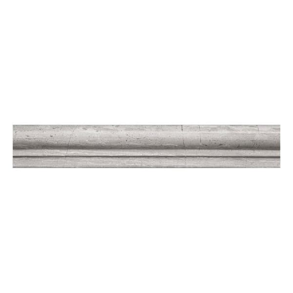 10 pack 2-in W x 12-in L Marble Polished Chair Rail Tile Trim (1.667 Sq ft/case)