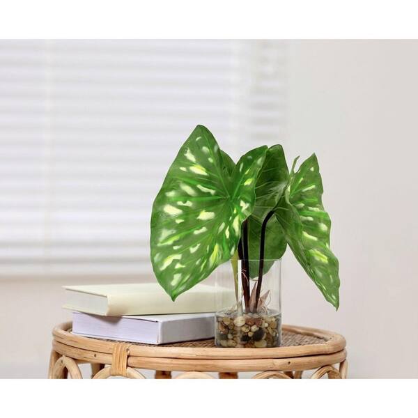 Afoxsos 13 in. Artificial Green Indoor/Outdoor Tropical Plant with