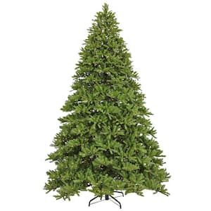 12' Feel Real Jersey Fraser Fir Hinged PreLit Artificial Christmas Tree with 2000 Clear Lights