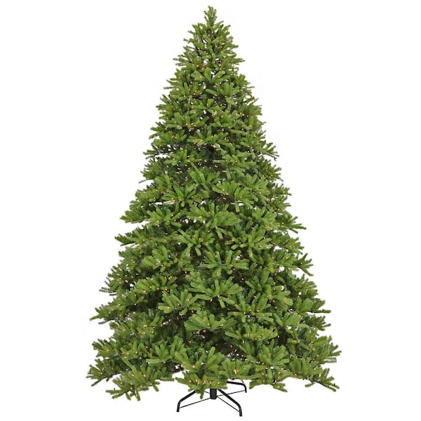 National Tree Company 12' Feel Real Jersey Fraser Fir Hinged PreLit Artificial Christmas Tree with 2000 Clear Lights