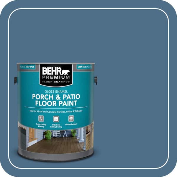 1 gal. #570D-6 Neptune Blue Gloss Enamel Interior/Exterior Porch and Patio Floor Paint