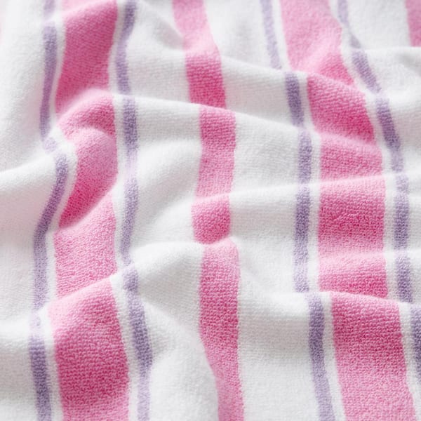 Company Kids Stripe Yarn-Dyed Pink Striped Cotton Wash Cloth