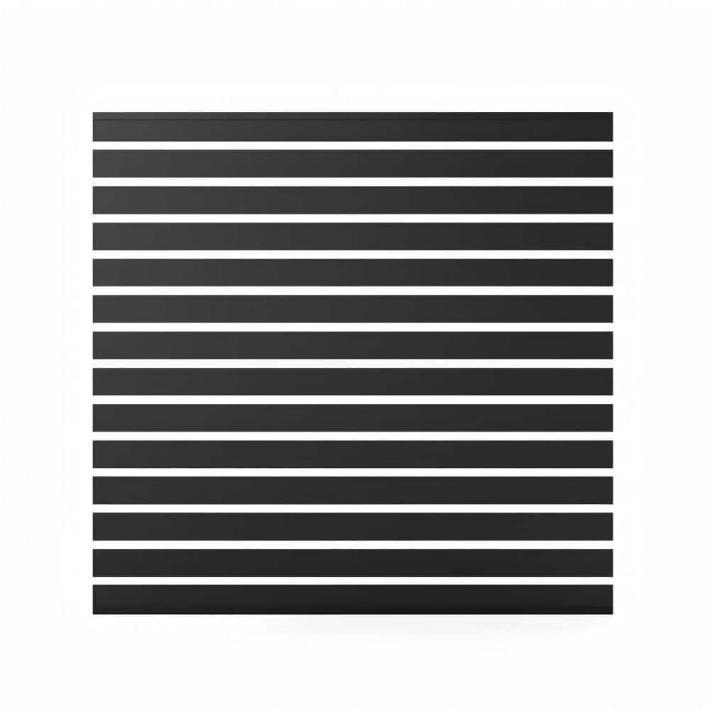 Outdoor 6 ft. H x 6 ft. W Black Aluminum Open Slat Fence Panel (No Posts Included) price history on PriceWatchPro