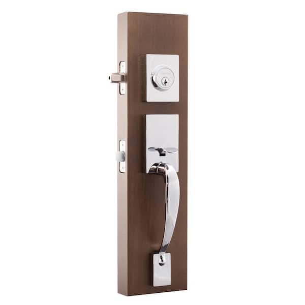 Copper Creek Fashion Polished Stainless Door Handleset and