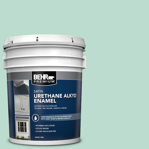 BEHR PREMIUM 5 gal. #M420-3 Mirador Urethane Alkyd Satin Enamel Interior/Exterior Paint