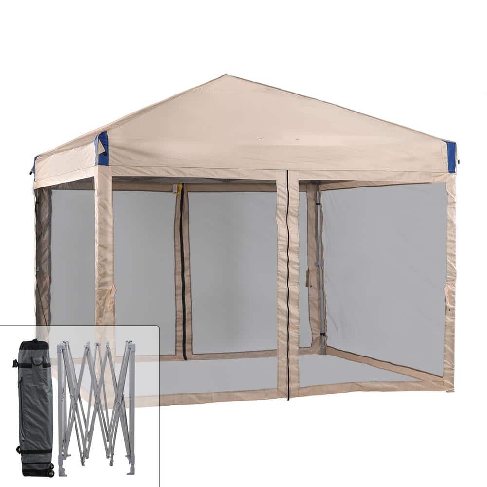【楽天カード分割】 Aoodor 10 ft. x 10 ft. Pop Up Canopy Tent with Removable テント・タープ