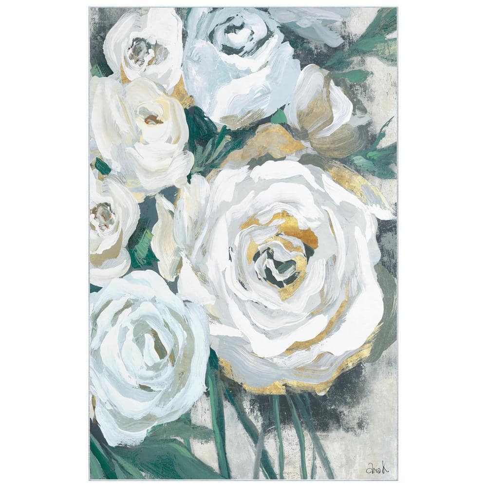 Multi-Colored 5 ft. x 8 ft. Bouquet of Florals II Washable Art Felt Area Rug price history on PriceWatchPro