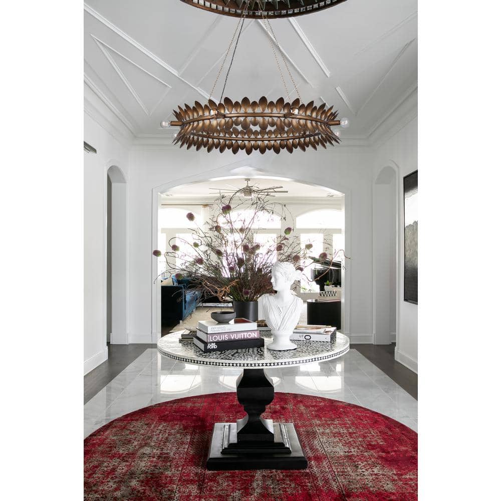 Heiress Patinated Bronze 8-Light Candle Chandelier