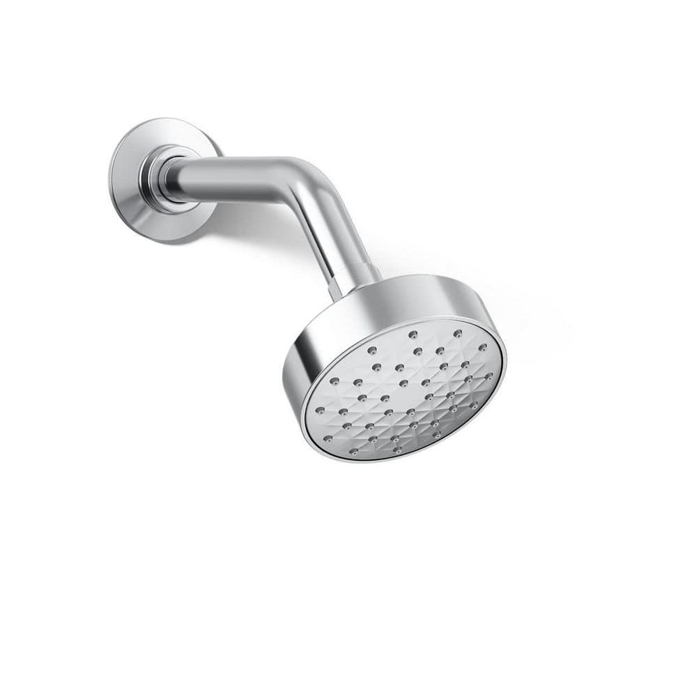Awaken 1-Spray 3.6 in. Single Wall Mount Fixed Shower Head in Polished Chrome price history on PriceWatchPro