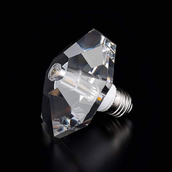 5-Watt Equivalent Octagon Diamond Shaped E26/27 Crystal LED Light Bulb in Warm White (1-Pack)