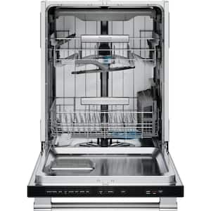 24 in. Top Control Built-In Tall Tub Dishwasher in Stainless Steel with 8-cycles 47dBA with CleanBoost Technology