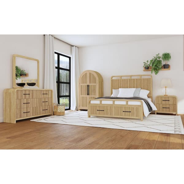 Woodridge Natural 6-Drawer 62 in. Dresser