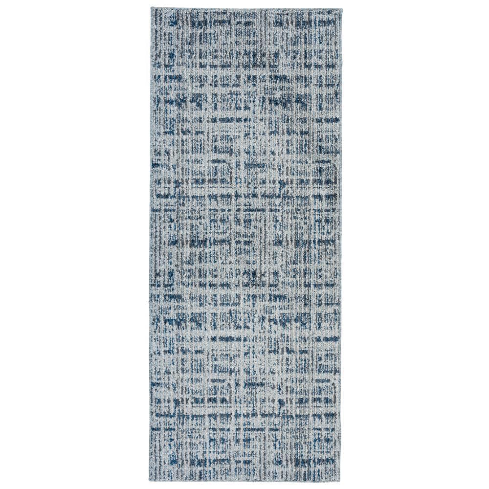 Motley Light Blue 2 ft. x 5 ft. Runner Rug