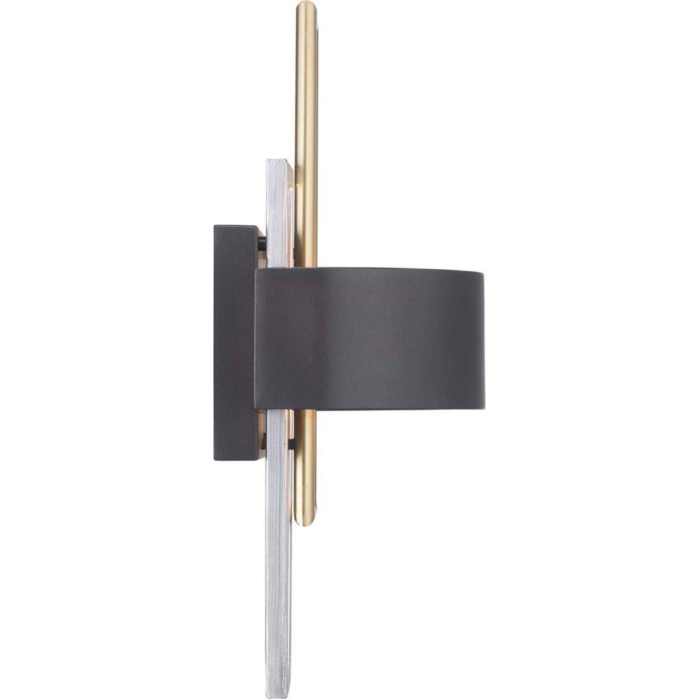 Adagio Black and Silver Two-Light Wall Sconce
