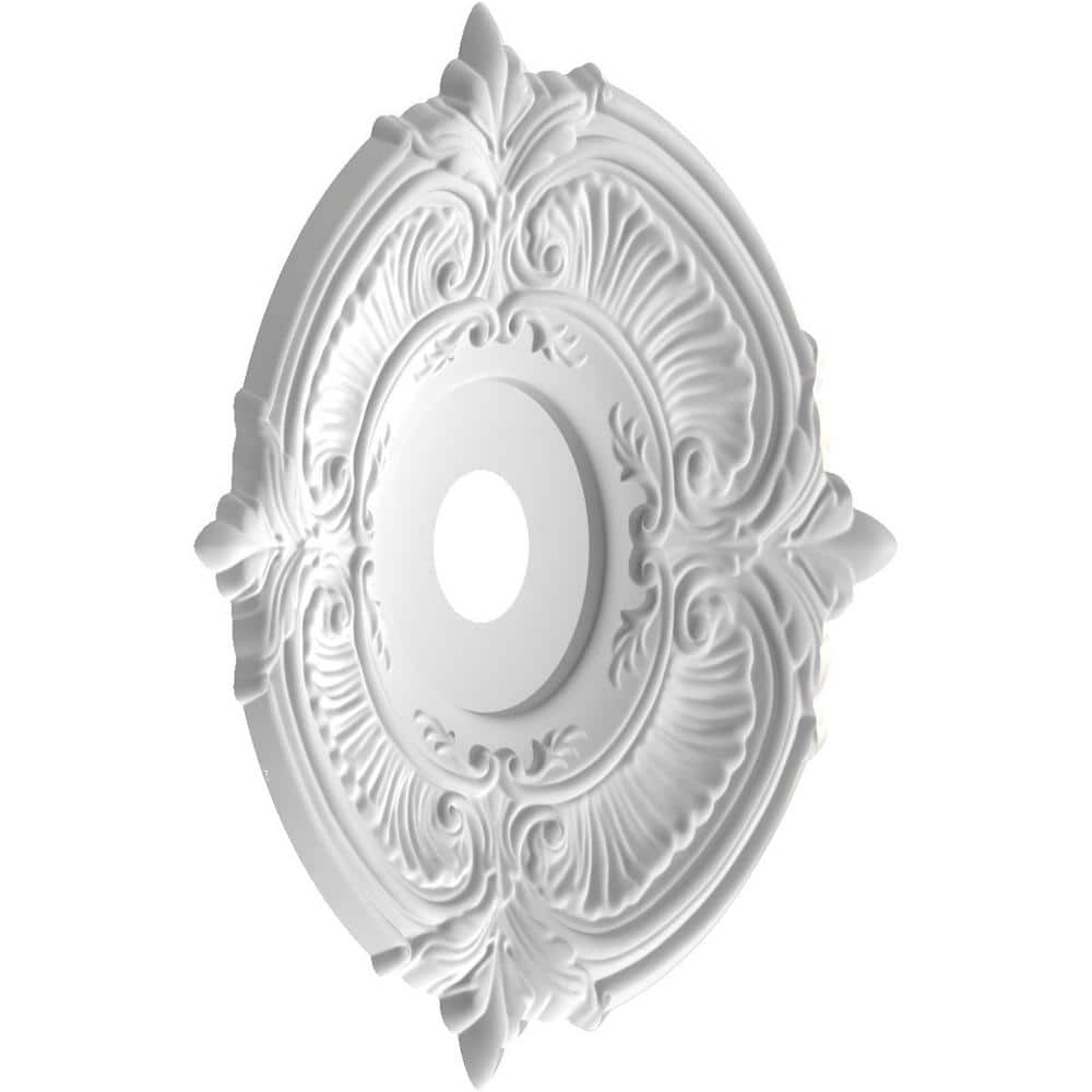 22" White Thermoformed PVC Decorative Ceiling Medallion