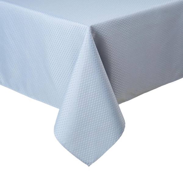 TOWN & COUNTRY LIVING McKenna 160 in. W x 60 in. L Blue Solid Polyester Tablecloth