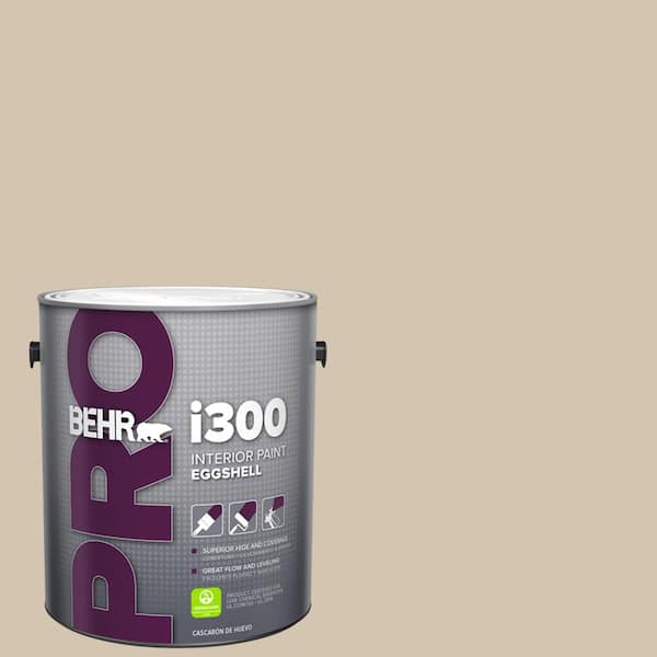 BEHR PRO 1 gal. #N300-3 Casual Khaki Eggshell Interior Paint