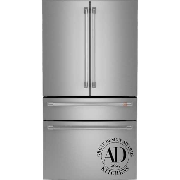 36 in. 23.2 cu. ft. Smart Counter-Depth 4-Door French-Door Refrigerator With Dual-Dispense AutoFill Pitcher, Soft Freeze