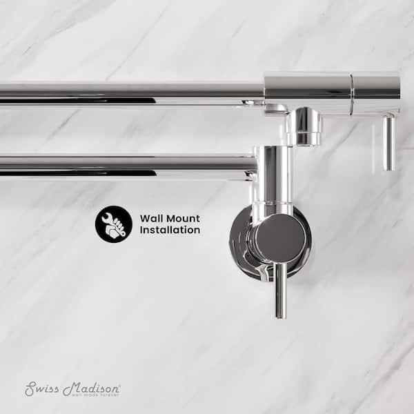 Ivy Wall-Mounted Pot Filler in Chrome