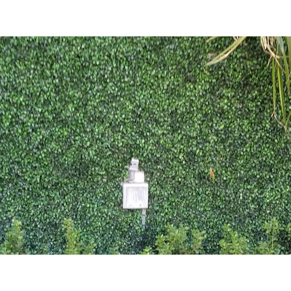 40 in. x 120 in. Light Green Artificial Boxwood Hedge Panels with Lights