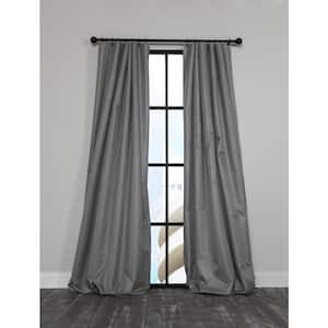 Gray Thermal Rod Pocket Blackout Curtain - 54 in. W x 108 in. L