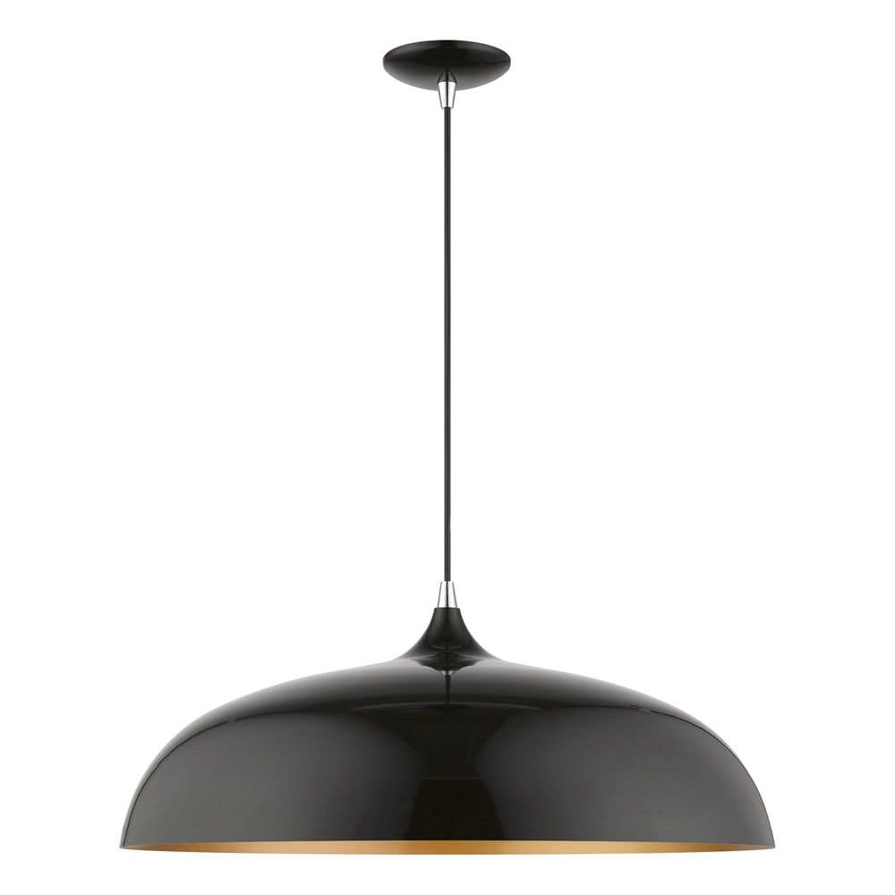 AVIANCE LIGHTING Hansberry 3-Light Shiny Black Large Pendant