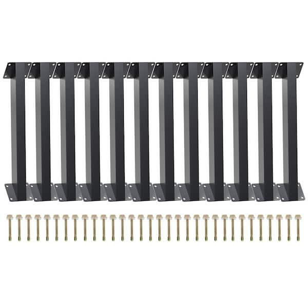 12PC 45 Degree Heavy-Duty Steel Angle Support Bracket Kit for Gazebos, Pergolas, and Wood Stands with Easy Installation