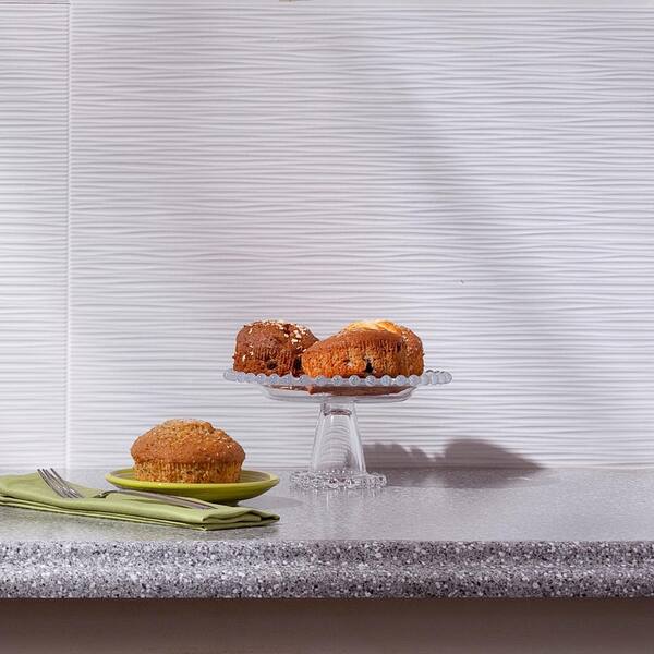 Fasade Ripple Matte White Backsplash Panel 15 Sq Ft Kit Fasade Ripple Matte White Backsplash Panel 15 Sq Ft Kit