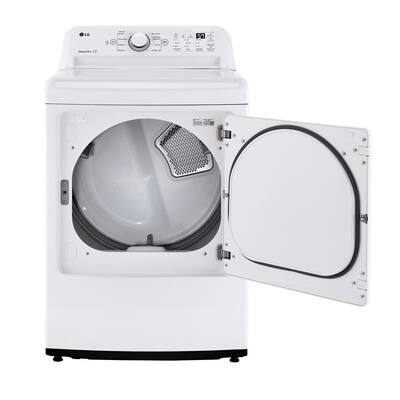 7.3 cu. ft. Ultra Large High Efficiency White Gas Dryer with Sensor Dry