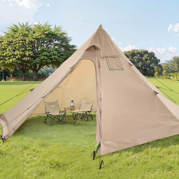 VEVOR Hot Tent for 4-Persons, Portable Winter Tipi Tent