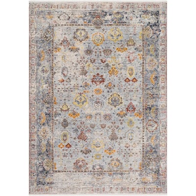 5'3 x 7'3 Artistic Weavers Aria Classic Floral Area Rug Teal/Gray 5'3 x 7'3 Artistic Weavers Aria Classic Floral Area Rug Teal/Gray