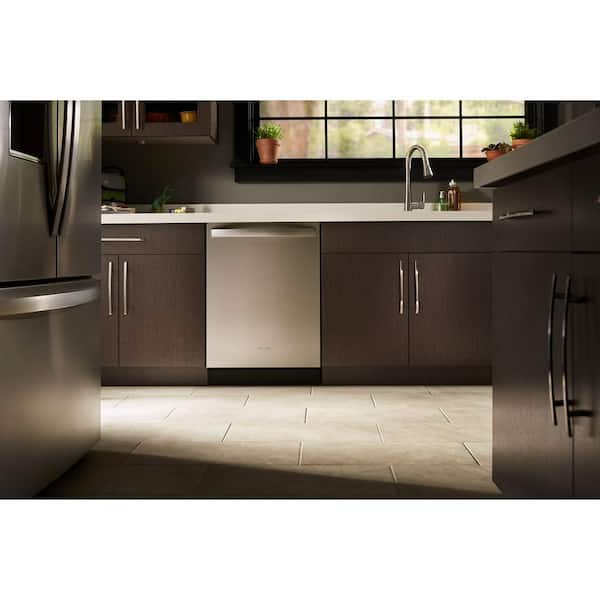 Whirlpool 24 In Fingerprint Resistant Stainless Steel Top Control Built In Tall Tub Dishwasher With Third Level Rack 47 Dba Wdt970sahz The Home Depot