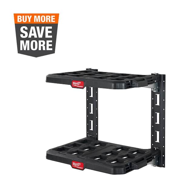 PACKOUT 20 in. H x 22 in. W Slatwall Accessories Black Resin Racking Kit with Metal Reinforced Frame and Handle