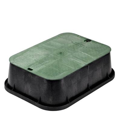 Green Overlapping Valve Box Outdoor Garden Irrigation Watering Tool Cover Lid 