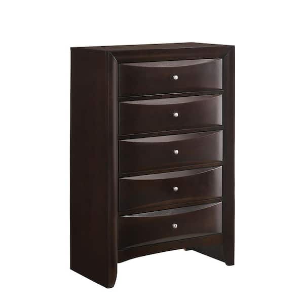 Unbranded Madison 5-Drawer Mahogany Chest