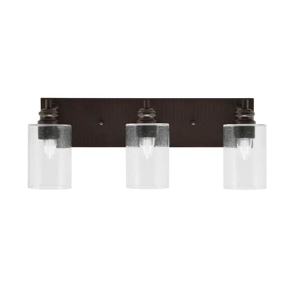 Unbranded Albany 22.5 in. 3-Light Espresso Vanity Light
