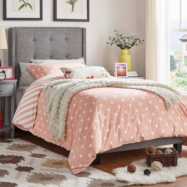 HomeSullivan Franklin Park Grey Twin Upholstered Bed