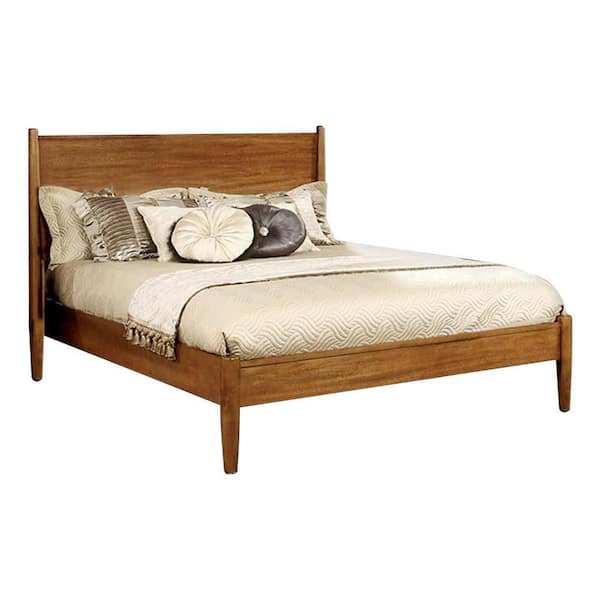 Unbranded Ernest Brown Wood Frame California King Platform Bed